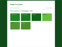 Tablet Screenshot of brightcutekeen.com